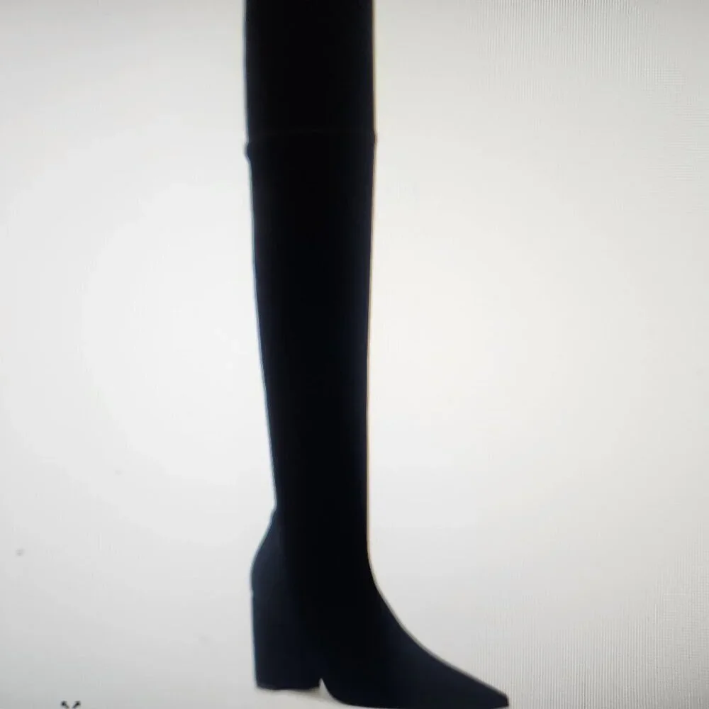 Arezzo Black Over the Knee 